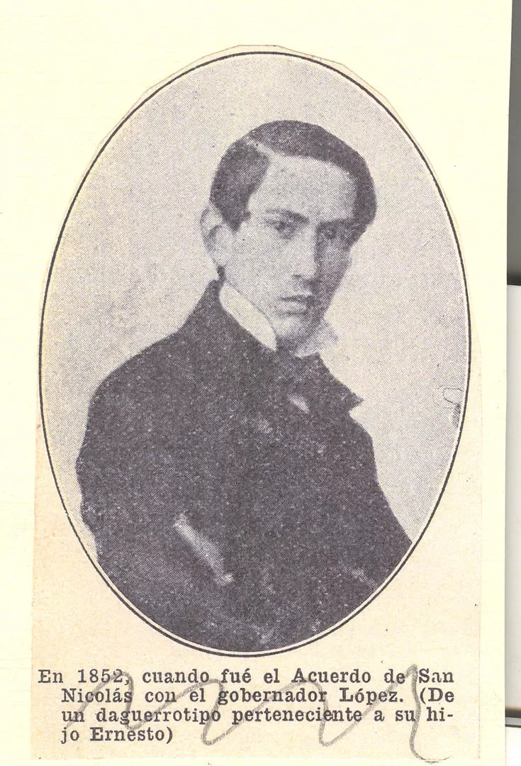 VICENTE G. QUESADA. El historiador, literato y diplomático retratado en un daguerrotipo de 1852, época de su visita a Tucumán. LA GACETA / ARCHIVO 