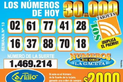 Los Números de Oro de LA GACETA