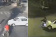 La avenida Sarmiento fue escenario de dos impactantes accidentes