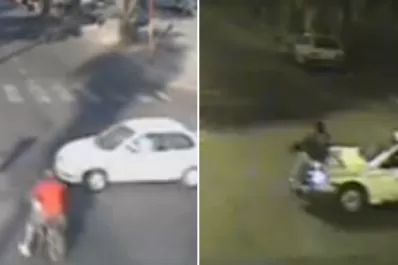 La avenida Sarmiento fue escenario de dos impactantes accidentes