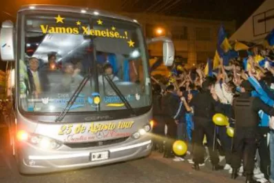 Gran acompañamiento para Boca, que ya está en Catamarca