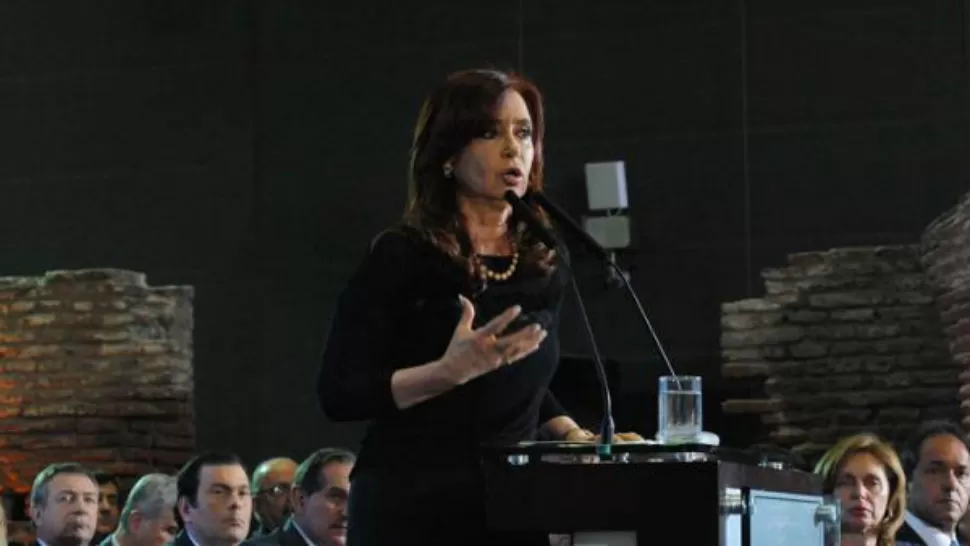 RECLAMO. La Presidenta volvió a cuestionar a la Justicia. TÉLAM