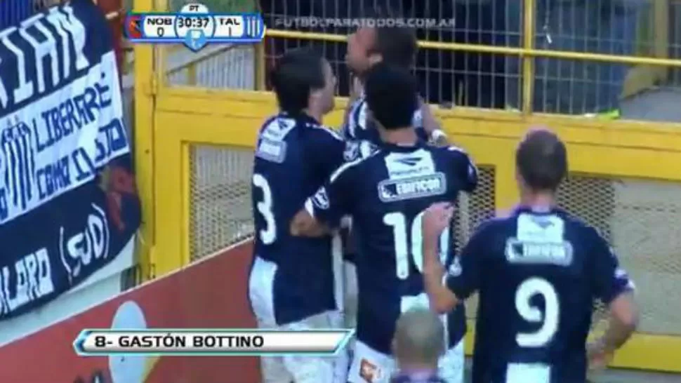 FESTEJO. Talleres derrota al último campeón. CAPTURA DE VIDEO