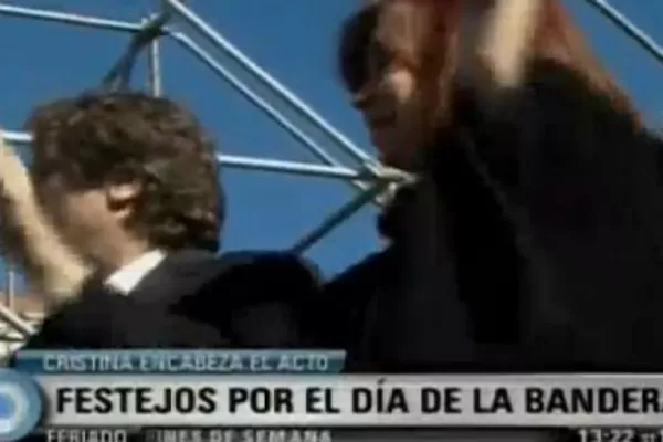La Presidenta bailó el Himno, al ritmo de una murga