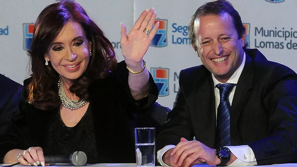 PURA SONRISA. Insaurralde fue elegido por Cristina tras el anuncio de Massa. TELAM