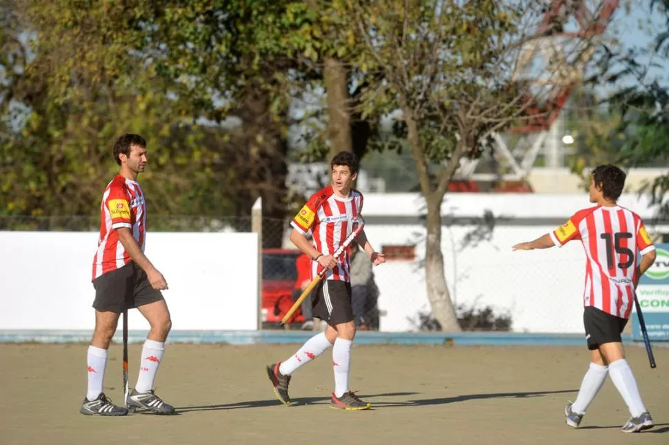 GOLEADOR. Gianfranco Micieli marcó tres tantos y fue figura junto a Del Negro. 