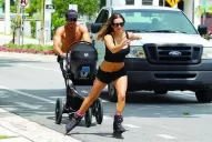 Lola Ponce entrena con su hija a cuesta