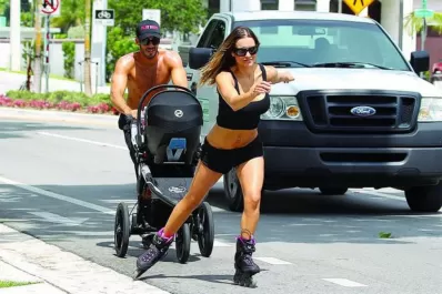 Lola Ponce entrena con su hija a cuesta
