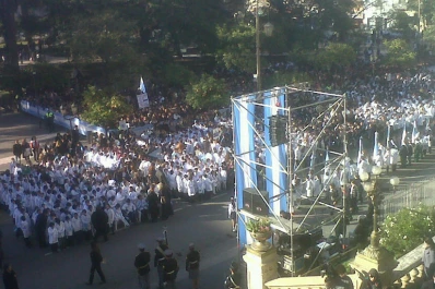 Entrar al centro en auto fue una odisea