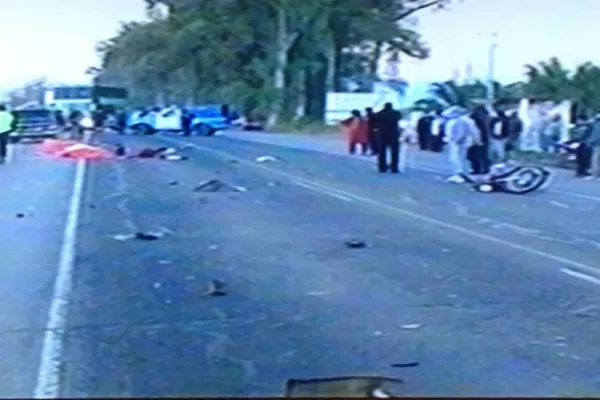 Dos motociclistas murieron en un confuso accidente en la ruta 38