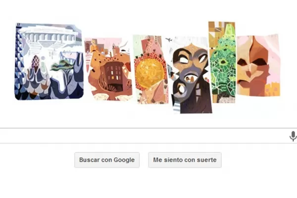 Antoni Gaudí rediseña a Google