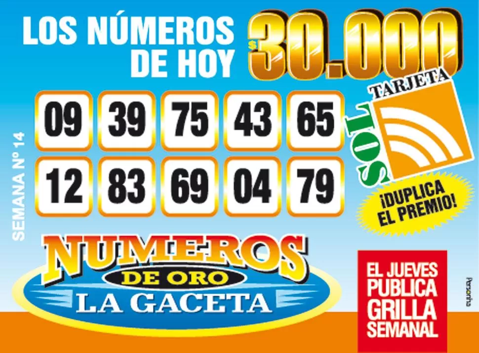 Los Números de Oro de LA GACETA