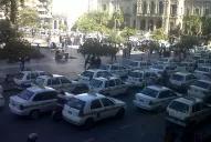 Se levantó el paro de taxistas en el microcentro