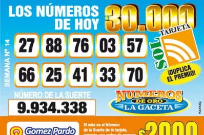 Los Números de Oro de LA GACETA