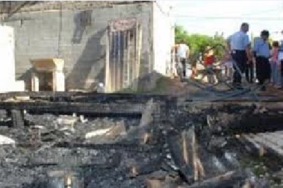 Salta: Incendiaron una casa con niños adentro