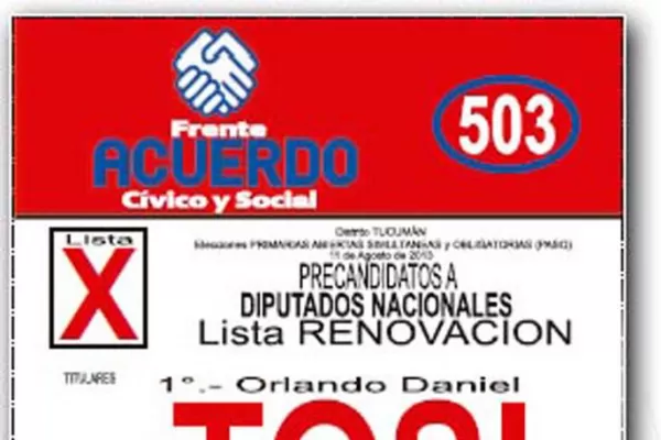 La interna radical regará de listas el cuarto oscuro