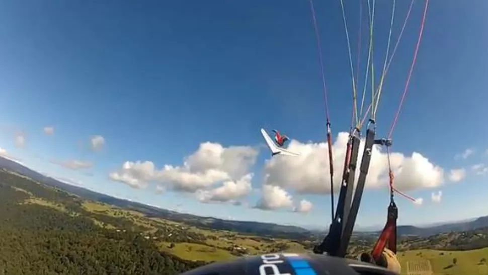 MOMENTO. Un joven captó el accidente. CAPTURA DE VIDEO