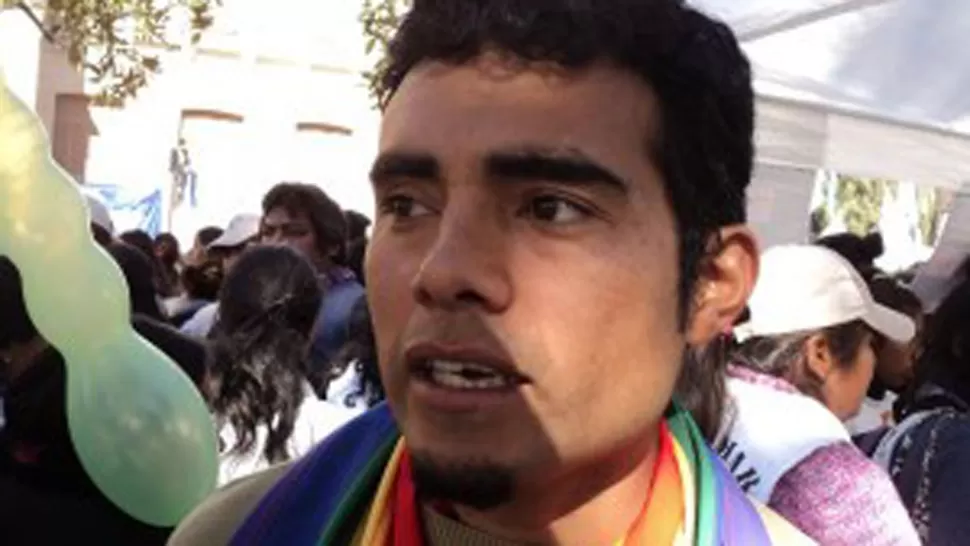 ORGULLO. Balderrama, dirigente del colectivo Diversidad de Género, alertó sobre la discriminación. FOTO TOMADA DE JUJUYALDIA.COM