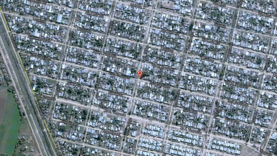 BARRIO CONMOCIONADO. Los vecinos de la pareja escucharon gritos en la casa. CAPTURA DE GOOGLE MAPS