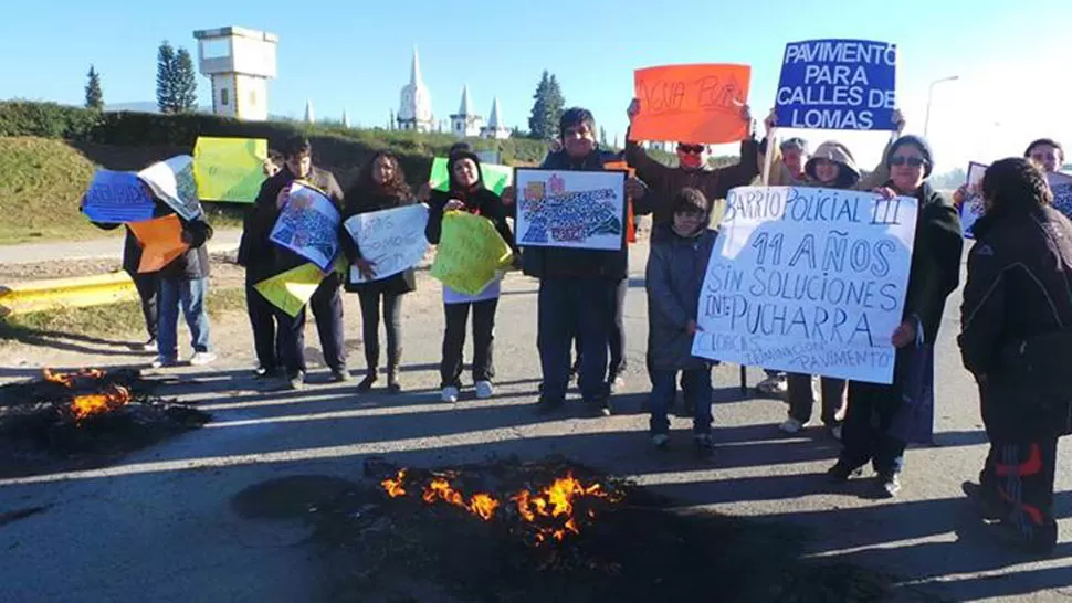 AVANCES. Los vecinos reclaman pavimento y seguridad. LA GACETA/ FOTO DE JOSÉ INESTA.