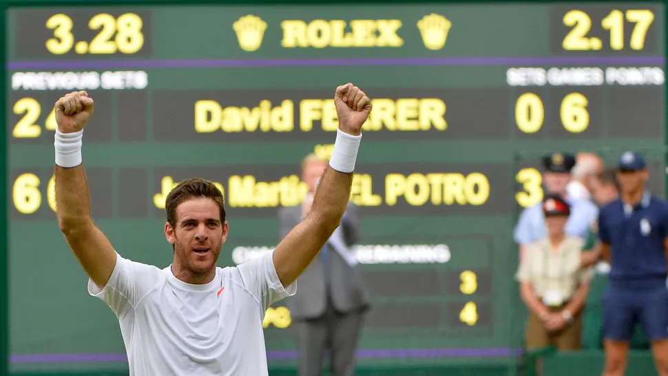 SE SUMO. Delpo es el tercer argentino, después de Nalbandian y Sabatini, en meterse entre los cuatros mejores del torneo. REUTERS