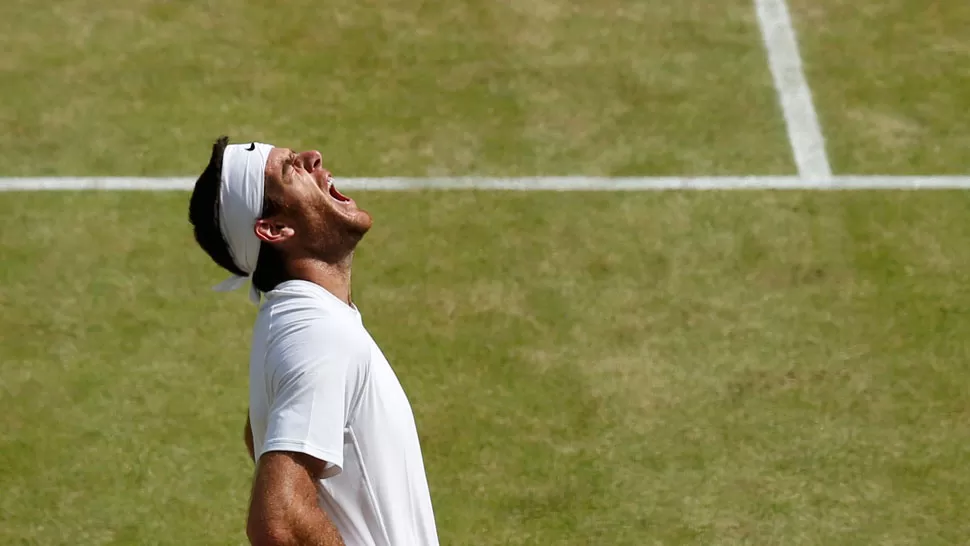 FRUSTRACION. Cada punto perdido le dolió a Delpo. REUTERS.