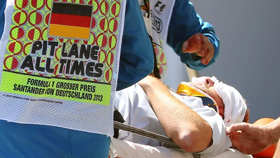 GOLPEADO. El hombre recibió de espaldas el impacto aunque nunca perdió el conocimiento. REUTERS