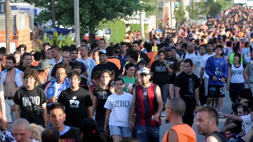 MULTITUD. Se esperan que cerca de 50 mil personas asistan al recital previsto para el 14 de septiembre. ARCHIVO TELAM