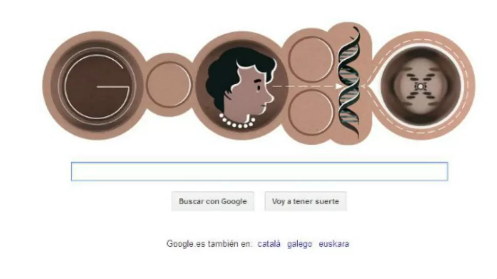 HOMENAJE. El buscador le dedicó un doodle. CAPTURA DE IMAGEN