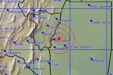 Un temblor de 3,7 grados sacudió a Las Termas de Río Hondo