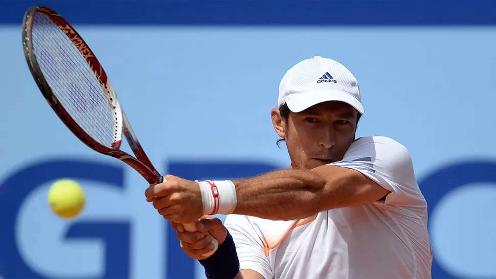 POR POCO. El argentino se quedó con el primer set, perdió el segundo y en el tercero luchó en el tie-break. FOTO TOMADA DE ATPWORLDTOUR.COM