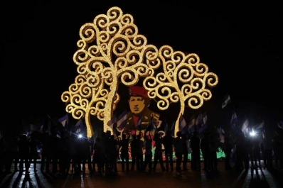 Estatua de Chávez en Managua