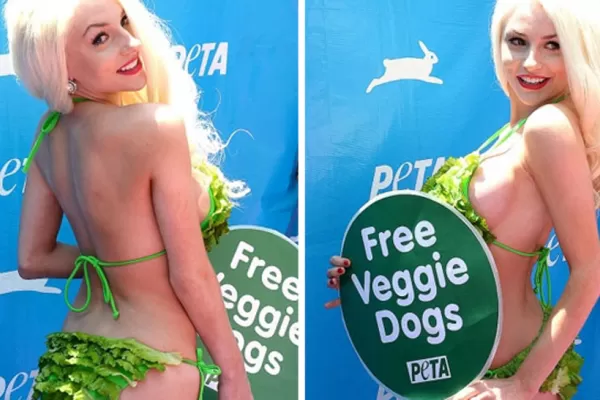 Courtney Stodden se puso una bikini de lechuga