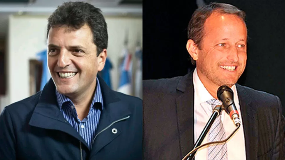 CANDIDATOS. Massa e Insaurralde. FOTO TOMADA DE LETRAP.COM