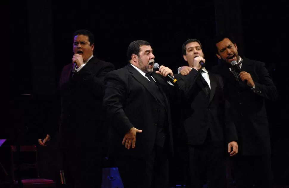 FRA TENORI. De la Orden, García, Poliche y Marengo, en un recital anterior. LA GACETA / FOTO DE FRANCO VERA