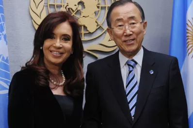 Cristina llegó a Nueva York y se reunirá con Ban Ki-moon