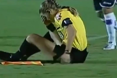 Pusieron nocaut de un pelotazo a una jueza de Brasil