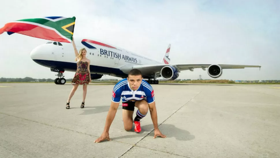 PREPARADOS, LISTOS... El wing Bryan Habana, una de las estrellas de los Springboks, desafió nada menos que a un Airbus 380. Si quiere ver quién gana tendrá que ver el video. 