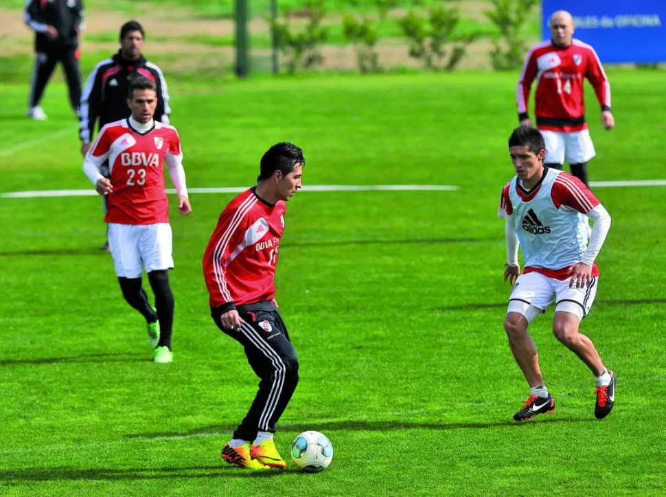 SE LUCE EN LAS PRÁCTICAS. Fabbro espera la habilitación para debutar en River. 