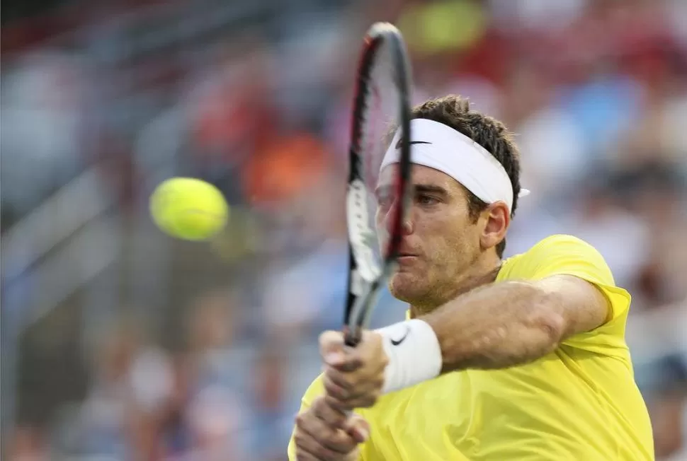 NO FUNCIONÓ LA PEGADA. Delpo estuvo lejos de su mejor nivel y se dejó superar por un rival que hizo lo correcto. REUTERS 