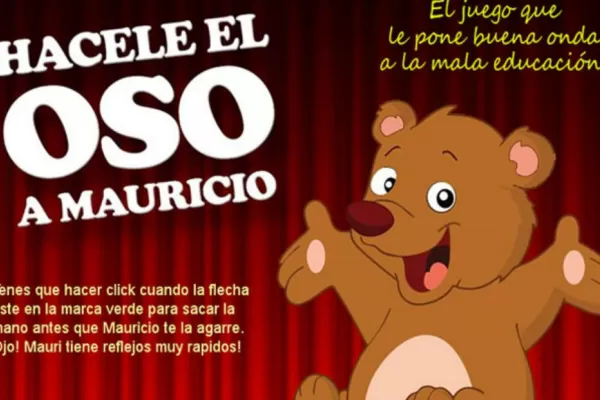 El oso a Macri ya tiene su juego en la web