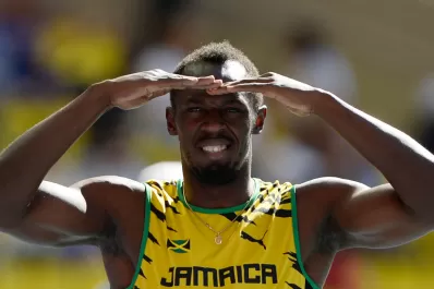 Bolt se paseó en la pista de Moscú