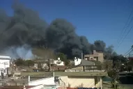 Feroz incendio en una fábrica de embutidos