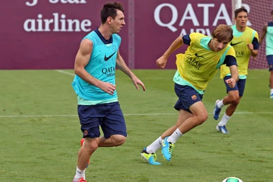 Messi volvió a entrenar y jugaría el miércoles