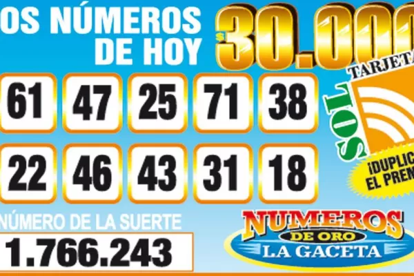 Los Números de Oro de LA GACETA