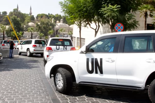 Siria: francotiradores atacan un vehículo de los inspectores de la ONU