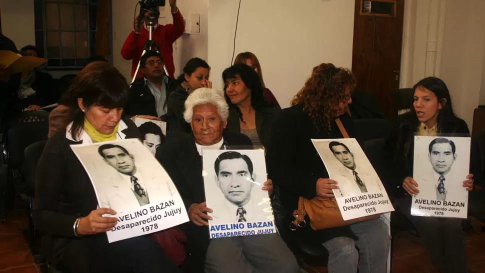 EL PRIMERO. Audiencia por la causa de Avelino Bazán. FOTO TOMADA DE PRENSAJUJUY.COM.AR