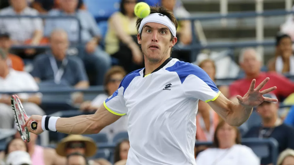 BUEN PAPEL. EL correntino Leonardo Mayer,  ubicado en el puesto 81 del ranking mundial, cayó ante Murray (3), defensor del título del certamen neoyorquino, después de dos horas y 42 minutos de juego. REUTERS