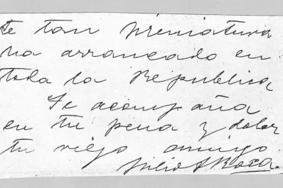 Pésame del general Roca