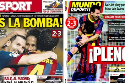 La prensa española llenó de elogios a Messi